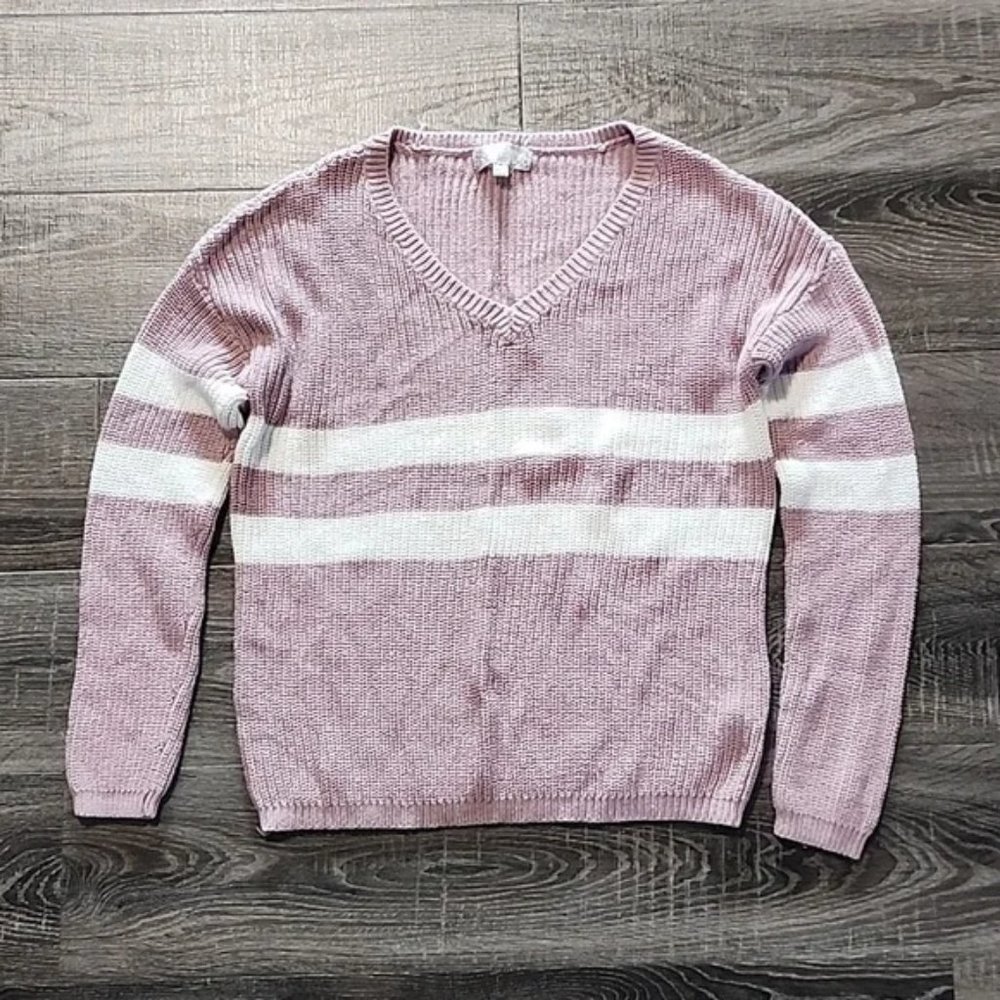 🌴 Pink Rose v-neck Sweater 🌴